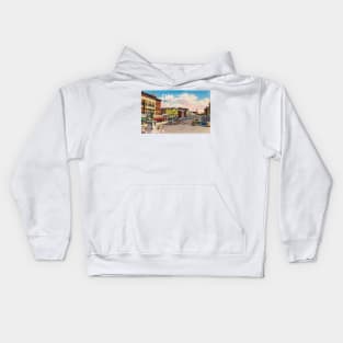 Danbury Main Street Scenes Kids Hoodie